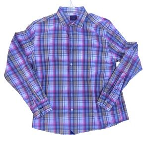 UNTUCKit Plaid Long Sleeve Shirt -Size Large